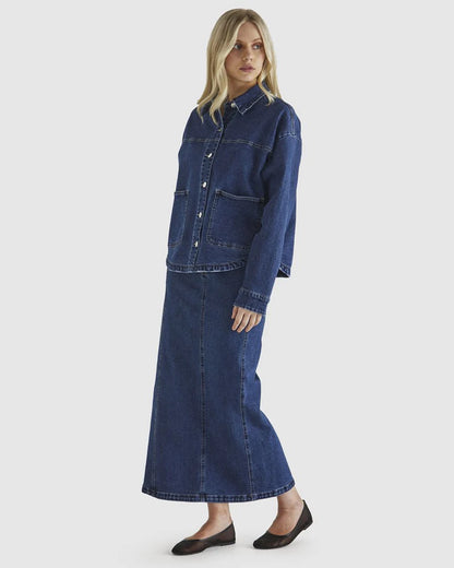 MARZA DENIM JACKET - 78 WASH