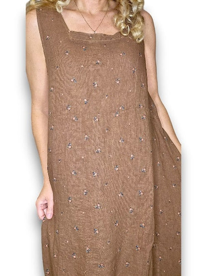 COFFEE MARY LOU MAXI TANK DRESS