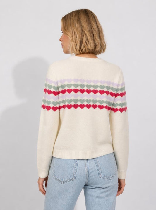 Row of Hearts Jumper
