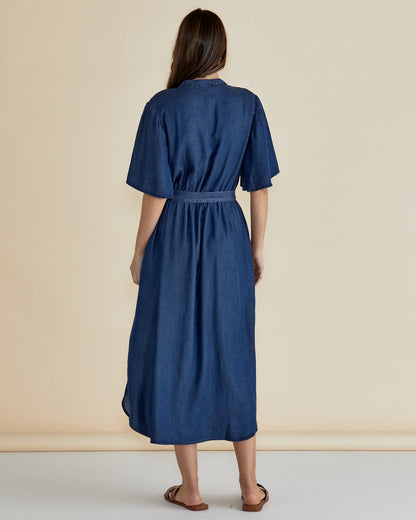 Dresden Lyocell Dress - Dark Indigo