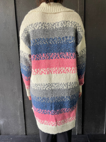 Long Long Line  Cardigan -Boho