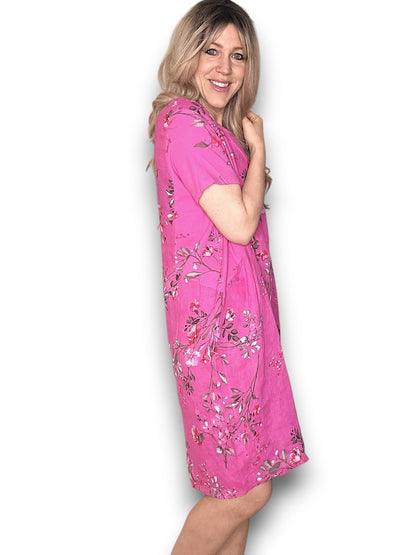 HOT PINK LINGONBERRY JUNGLE DRESS