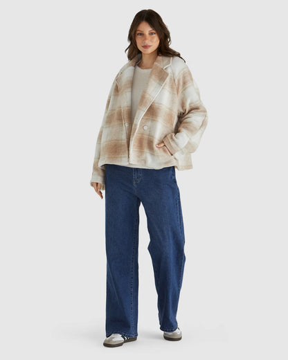 RAIDEN JACKET - CREAM CHECK