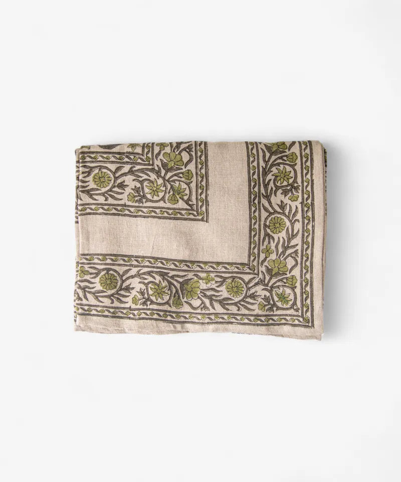 Vittoria Handblocked Tablecloth Large