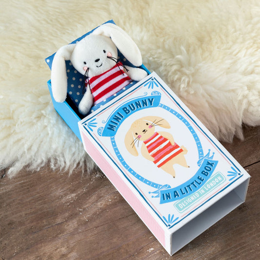 Mini Bunny In A Box - Soft Toy