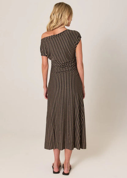 Everlyn Metallic Jersey Dress - Multicolour