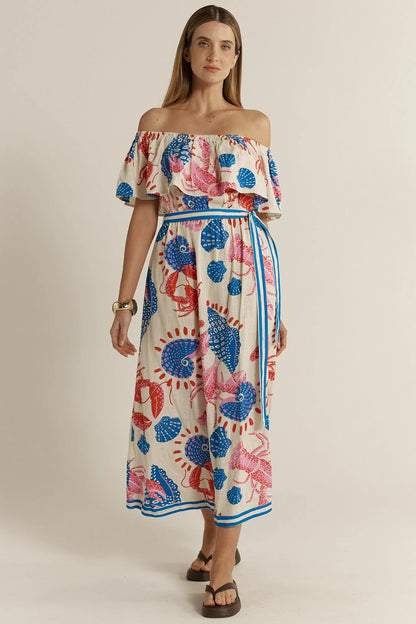 Soleil Dress - Lobster