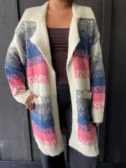 Long Long Line  Cardigan -Boho