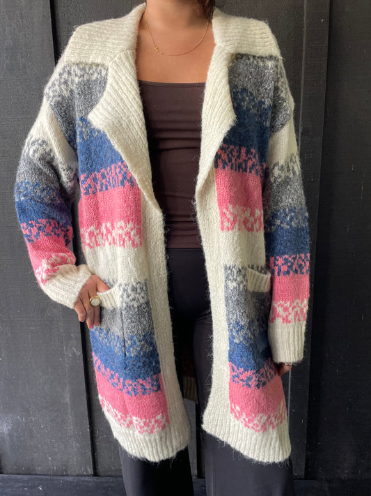 Long Long Line  Cardigan -Boho