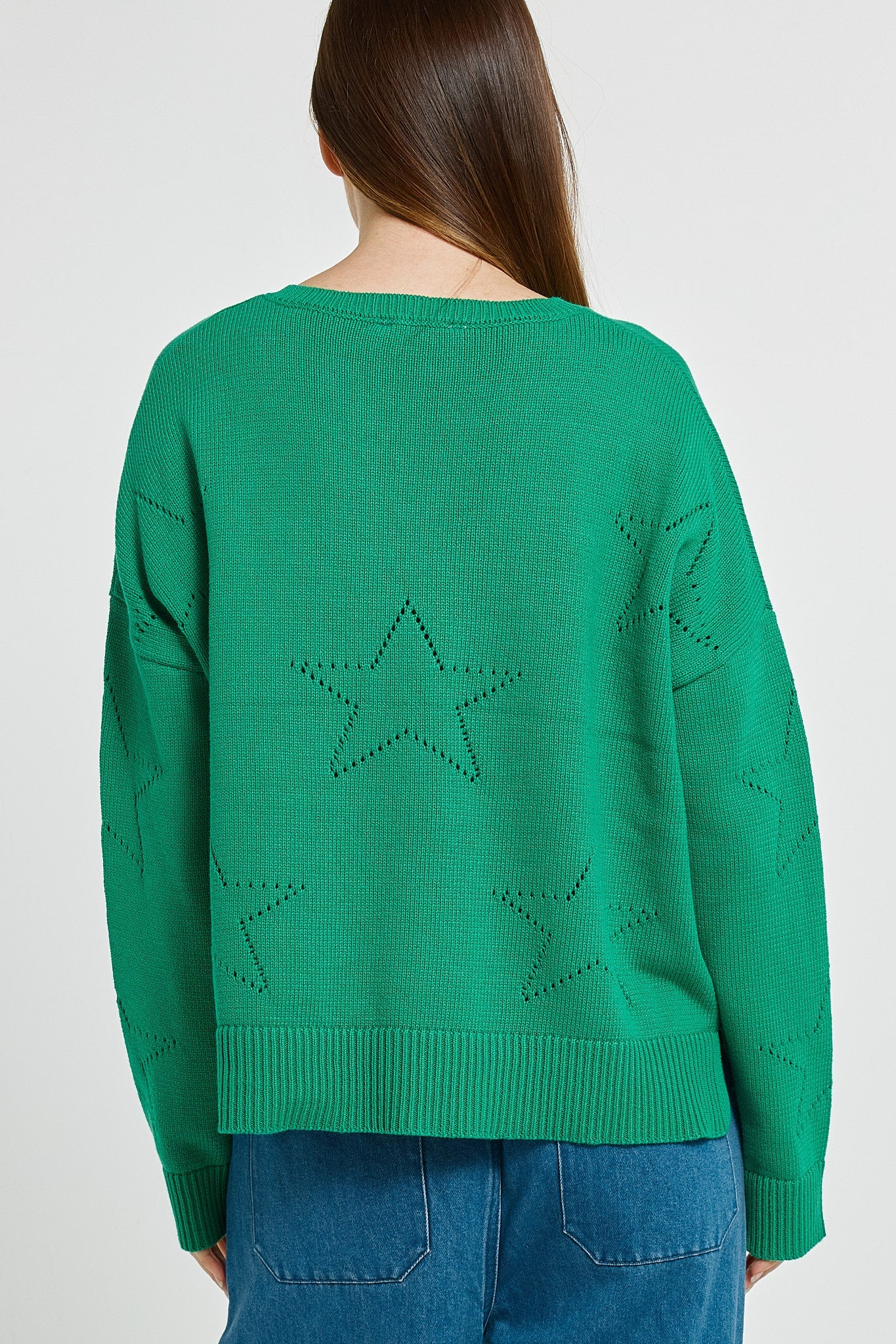 Selene Star Sweater - Green