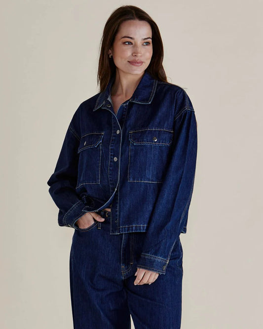 Selby Denim Jacket - Dark Blue