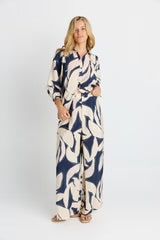 Zander Pant - Navy Floral Print