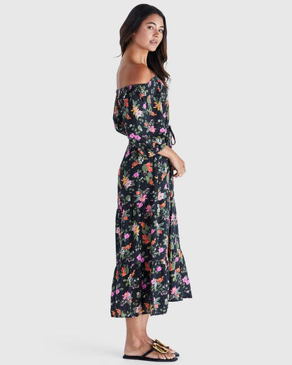 BECKETT DRESS - NIGHT GARDEN