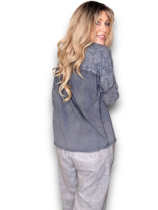 GREY POET TOP