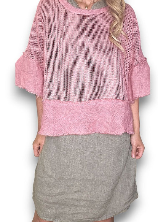 ANTIQUE BERRY AMALFI TOP