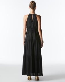 Midsummer Halter Maxi Dress - Black