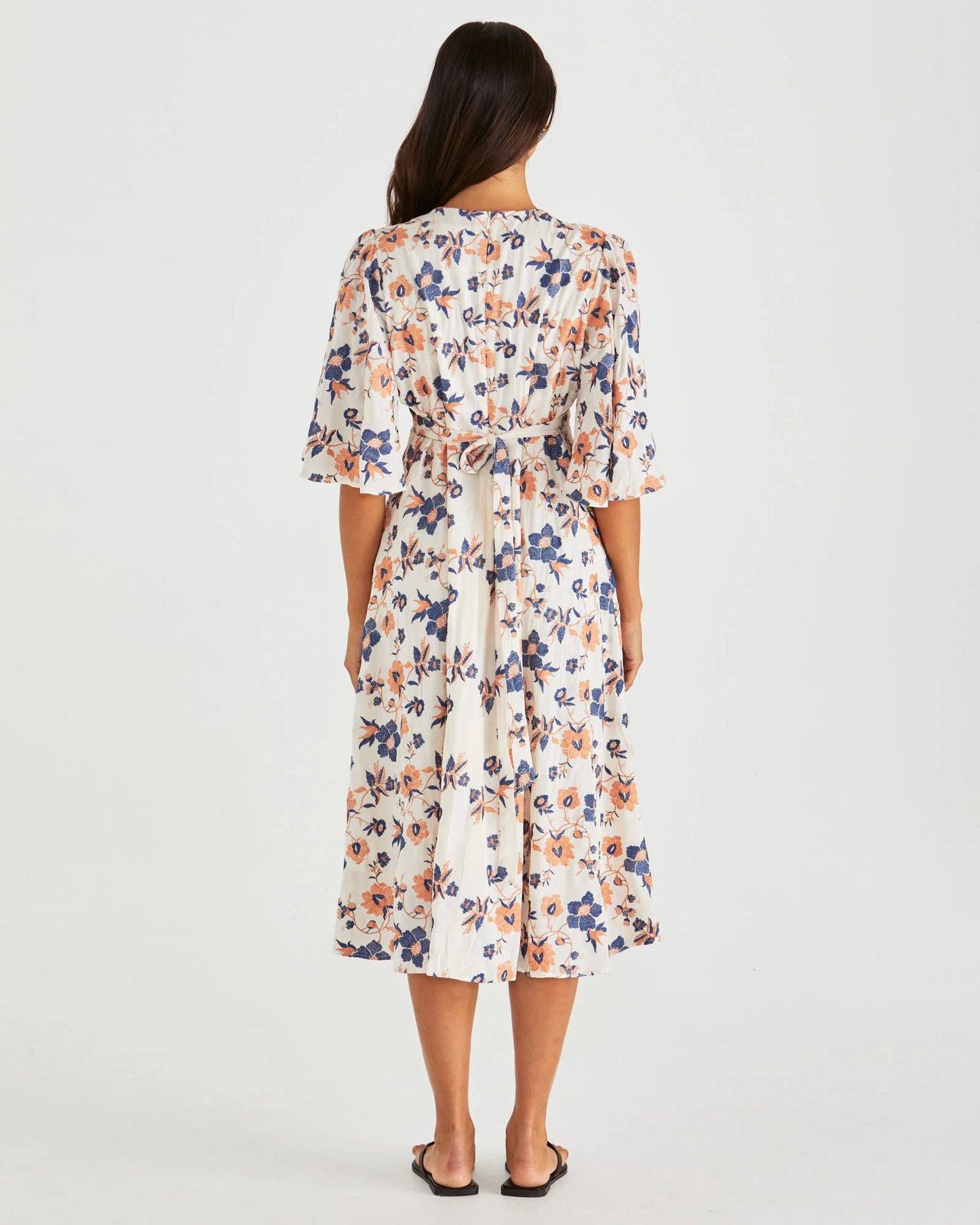 LUCA DRESS - FLORAL EMBROIDERY