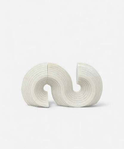 S-Curved Book End