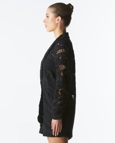 Worth It Lace Blazer - Black