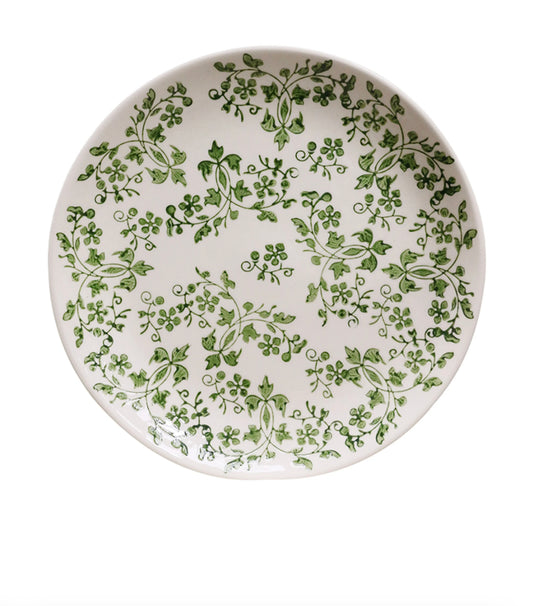 FLORENTINE VERDE HANDPAINTED PLATE