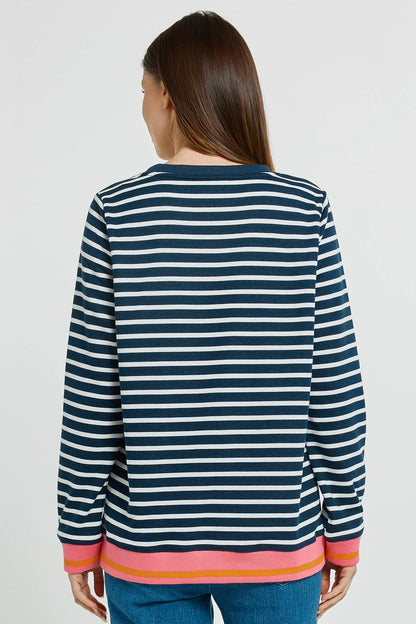 Tyra Sweat - Navy/White Stripe