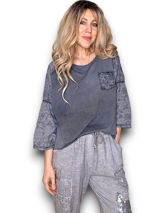GREY POET TOP