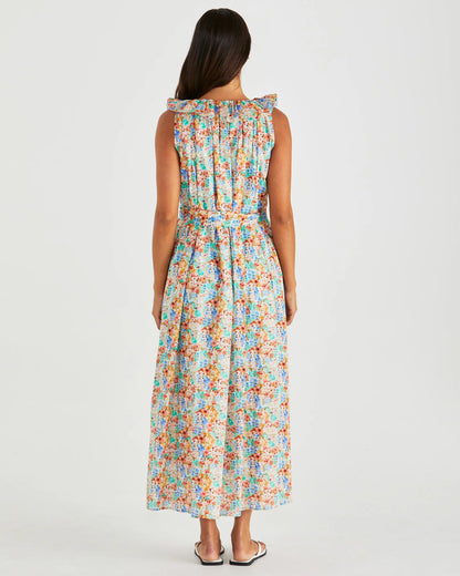 PANNA RUFFLED NECK DRESS - BLOSSOM