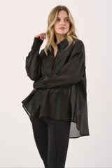 Val Oversized Shirt - Black