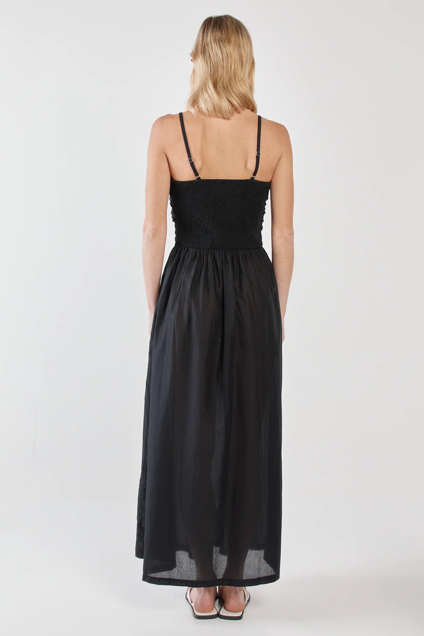 MINA STRAPLESS DRESS - BLACK