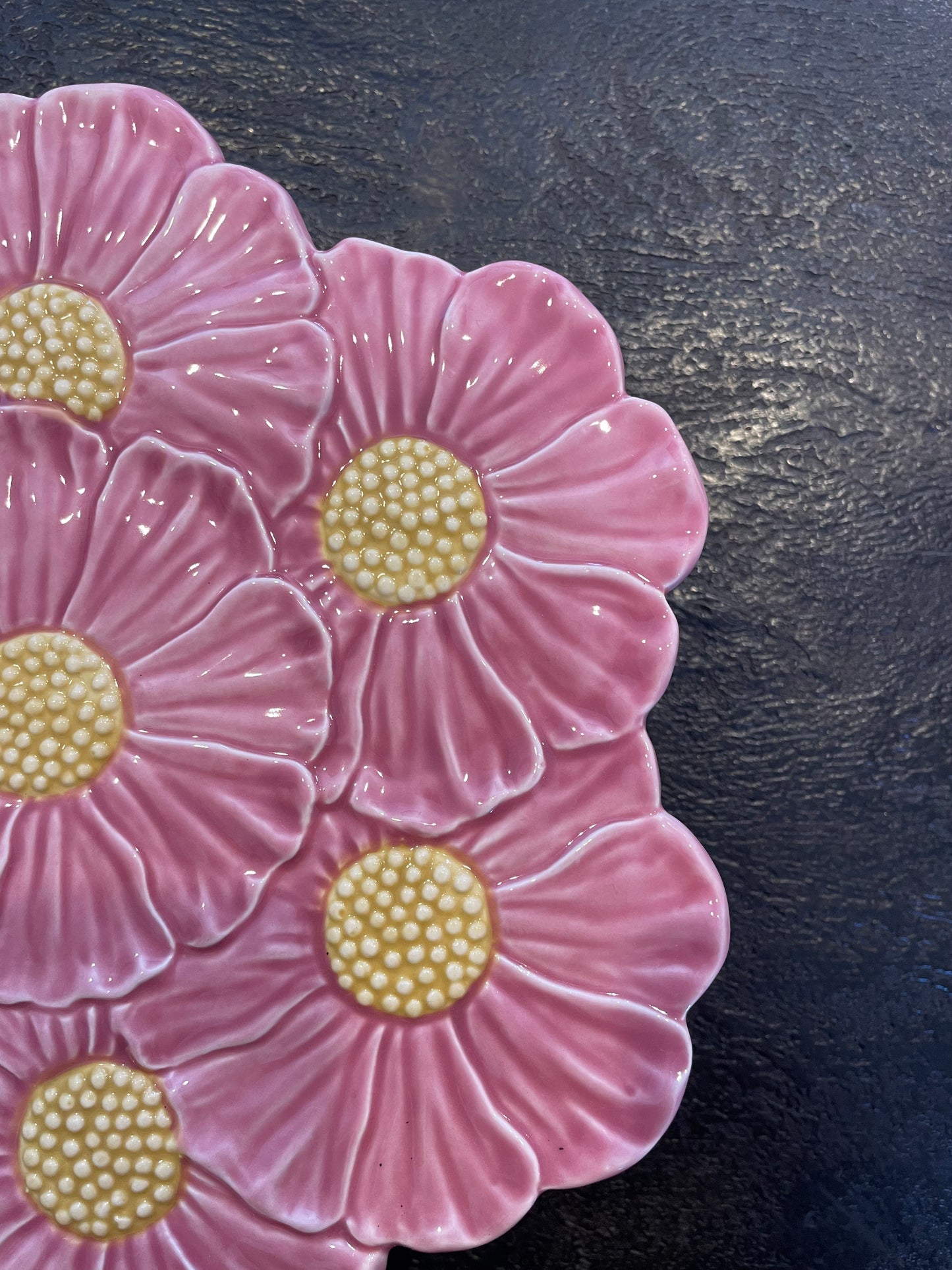 Flower Cake Stand Pink 26x10cm