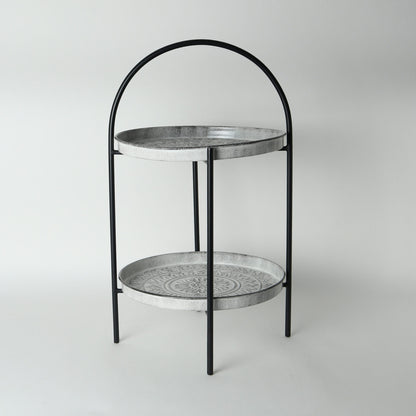 Aztec Tiered Stand -White