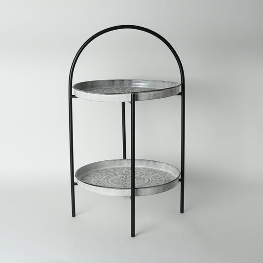 Aztec Tiered Stand -White
