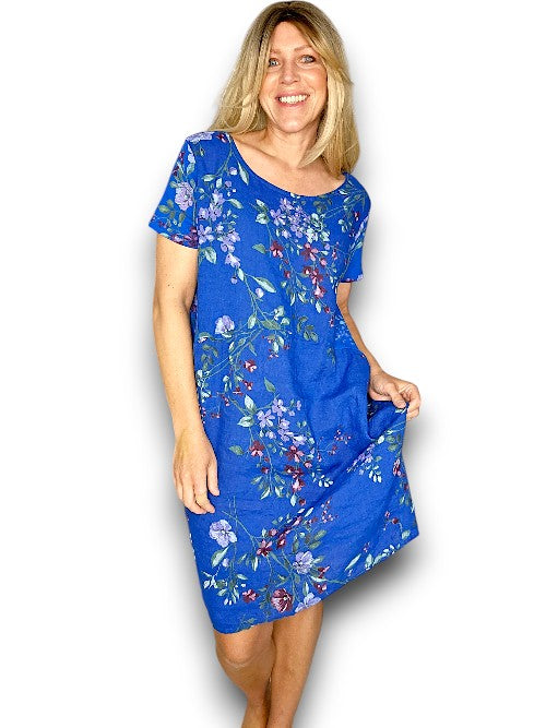 COBALT LINGONBERRY JUNGLE DRESS