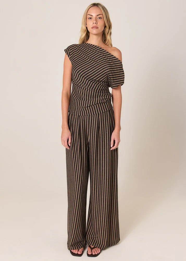 Everlyn Metallic Jersey Pant - Multicolour
