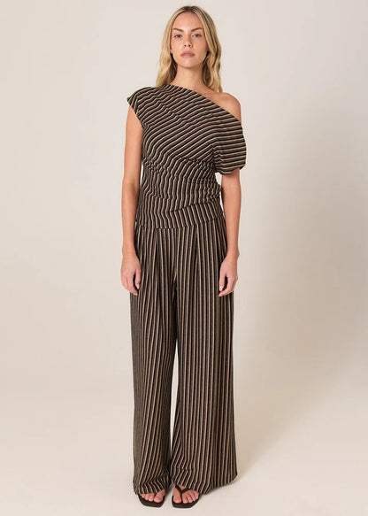 Everlyn Metallic Jersey Pant - Multicolour