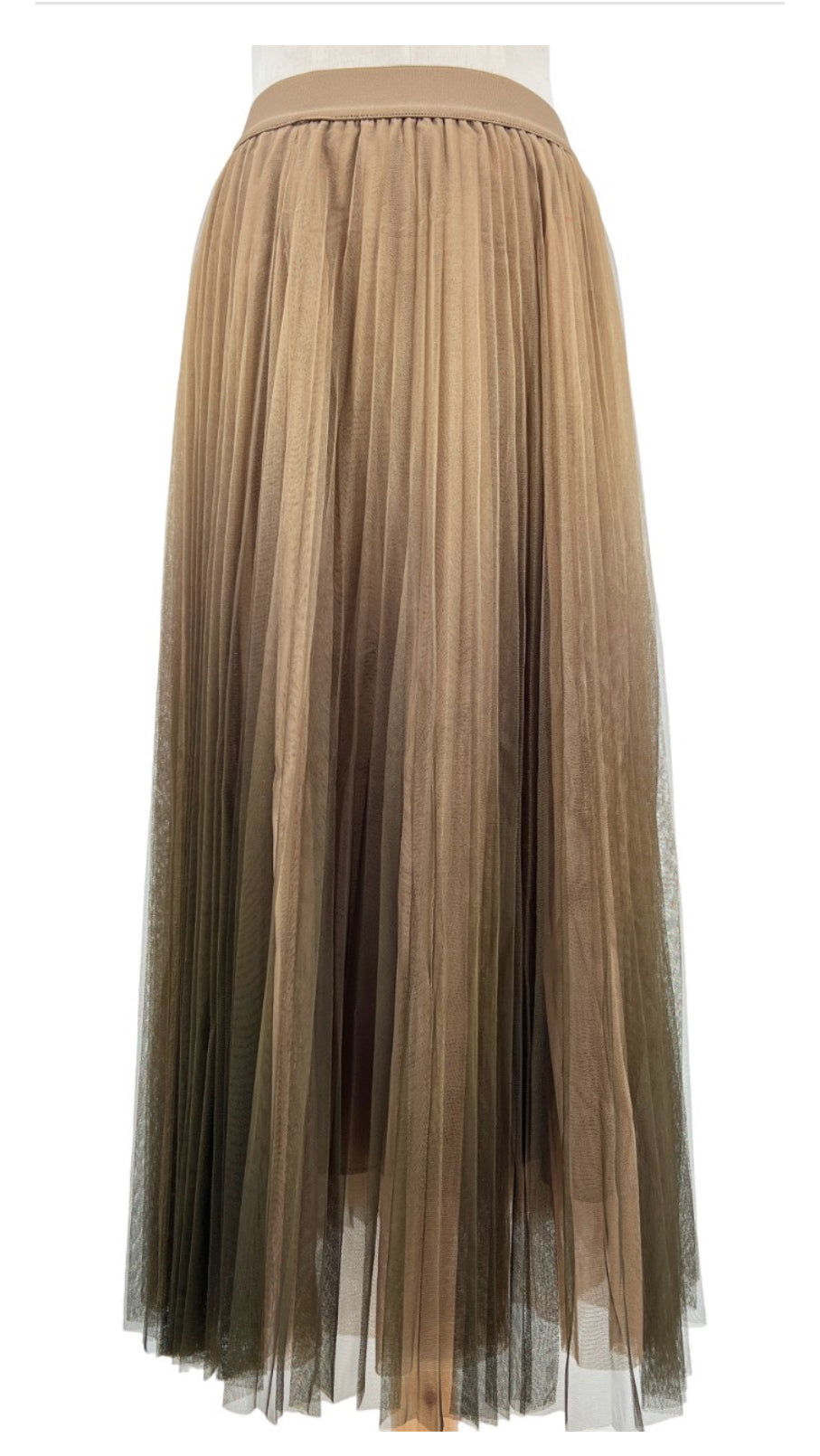 Mesh Skirt -Brown