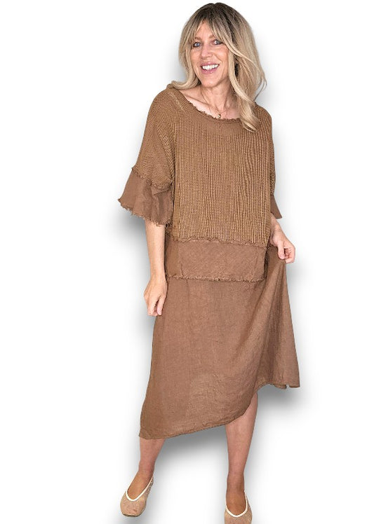 COFFEE AMALFI 2PC DRESS