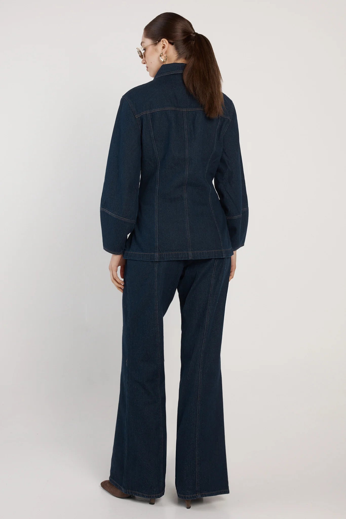 Wren Denim Sculpted Jacket - Indigo