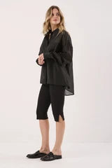 Val Oversized Shirt - Black