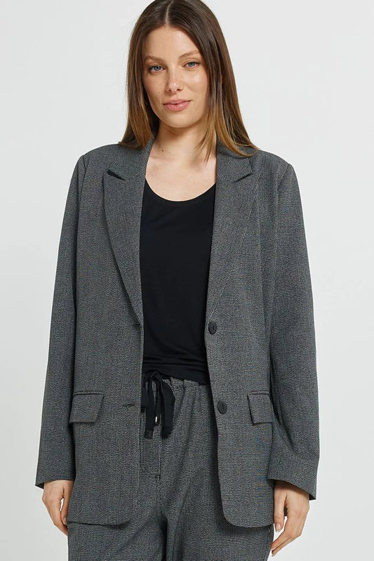 Kenzie Blazer - Grey Check
