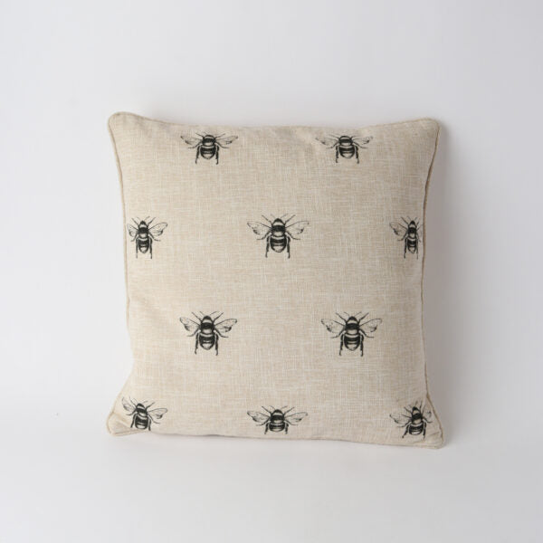 Bee Multi Linen Look Cushion -Natural