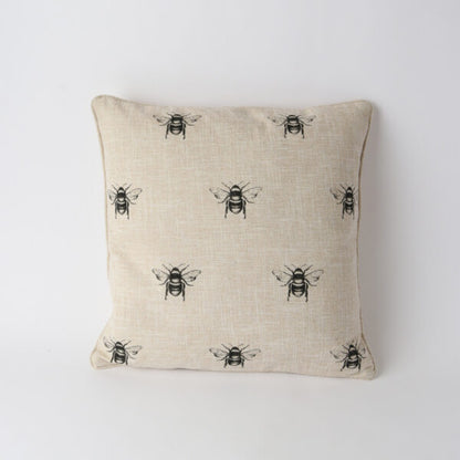 Bee Multi Linen Look Cushion -Natural