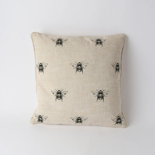 Bee Multi Linen Look Cushion -Natural
