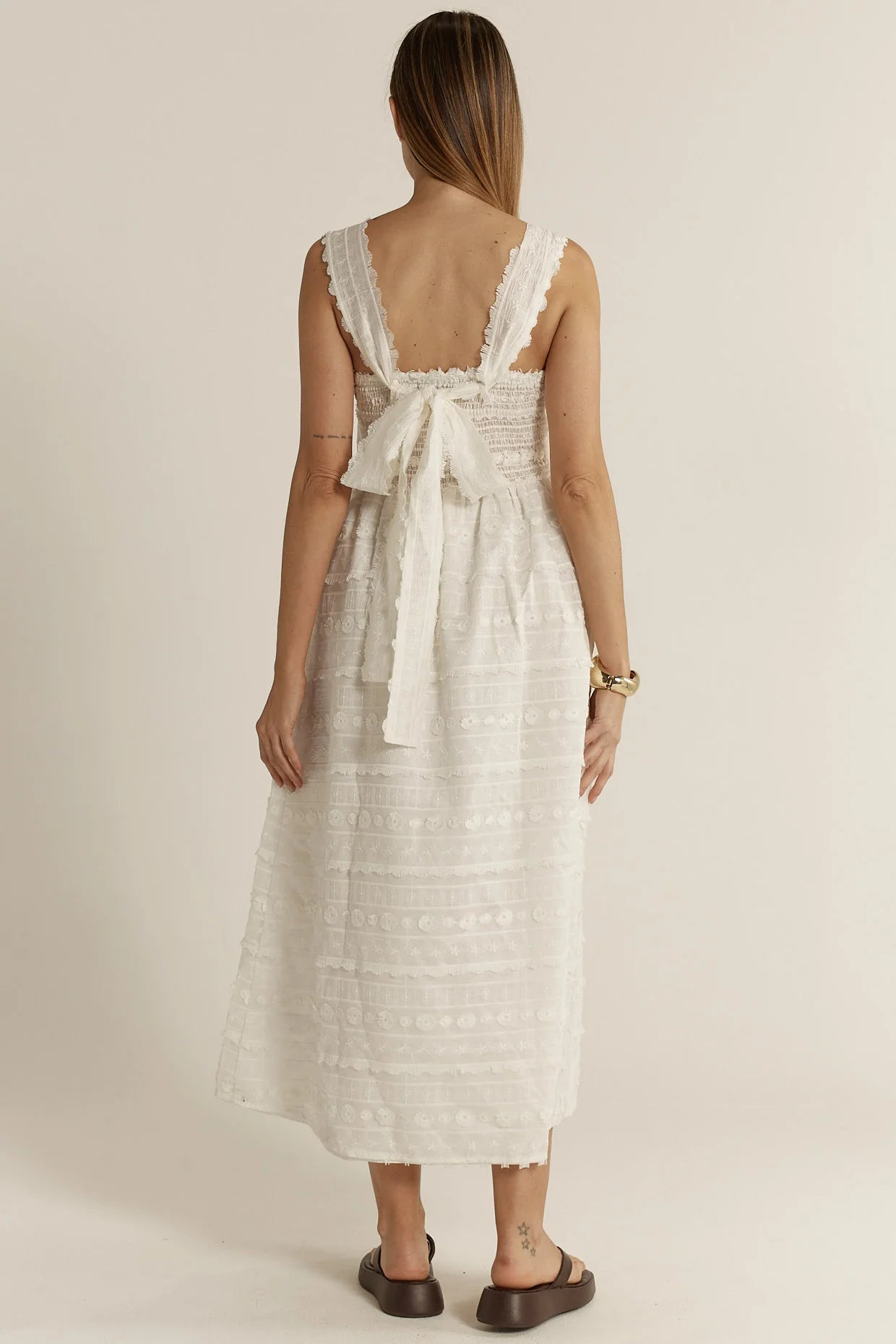Sierra Lace Dress - Cream