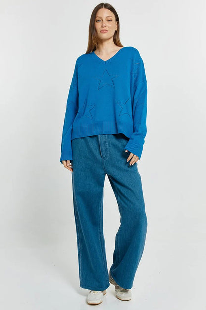 Selene Star Sweater - Blue