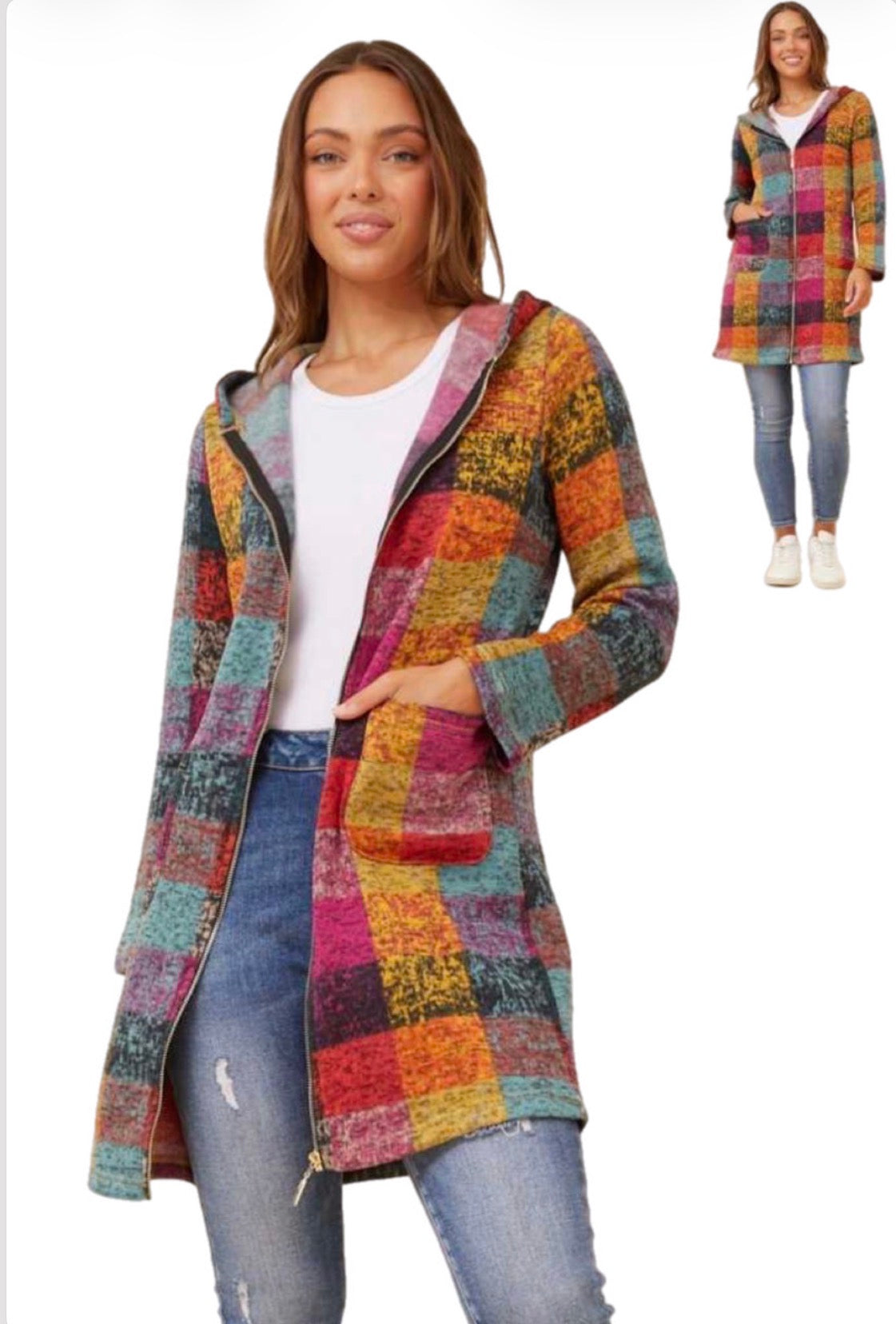 Rainbow Check Jacket