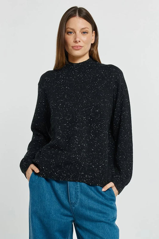 Carlin Knit Sweater - Black