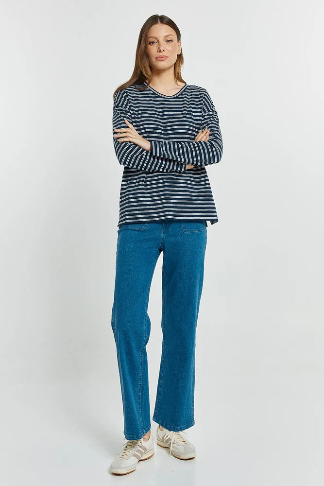 Patch Pocket Jean - Vintage Blue