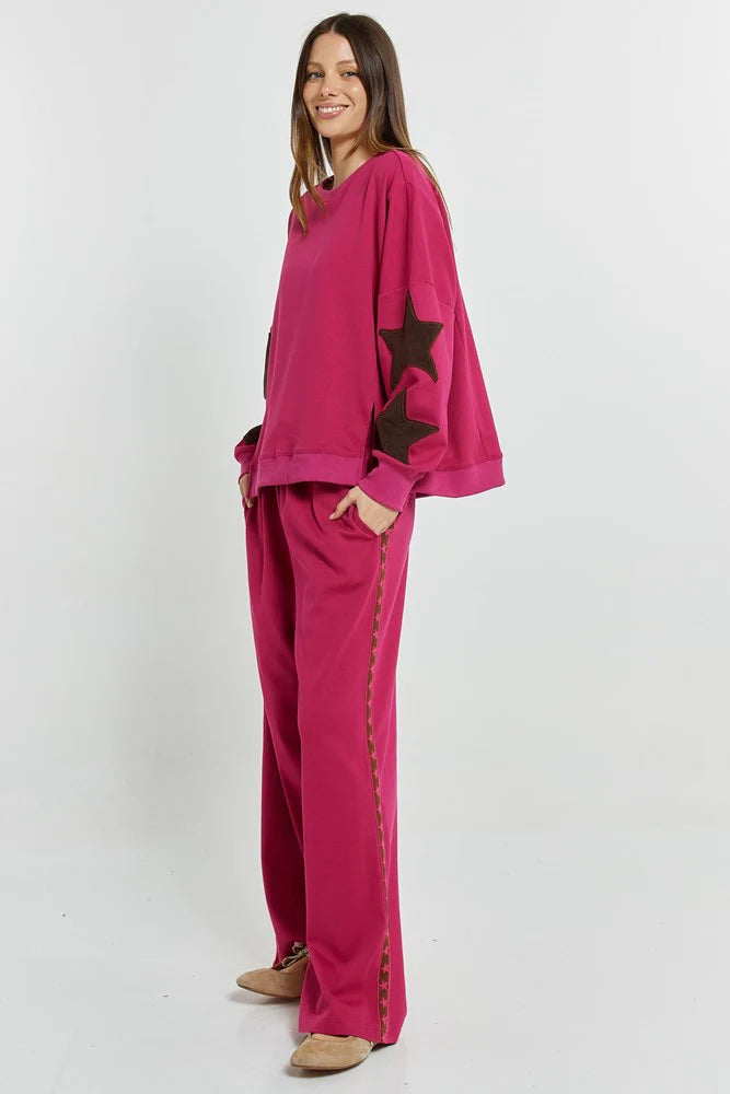 Saskia Sweatshirt - Mulberry