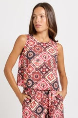 Coco Shell Tank - Coco Print